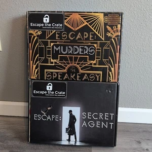 Escape the Crate Box Lot Escape Whodunit? & Games Of Olympus USED NOT RESET - Picture 1 of 3