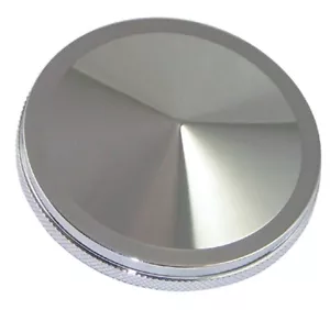 Chrome Round Point Gas Tank Fuel Cap For Harley Gas Tanks Chopper 80034 - Picture 1 of 2