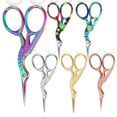 6pcs Embroidery Scissors Stork Mini Craft Scissors DIY Tools Shears Sewing USA