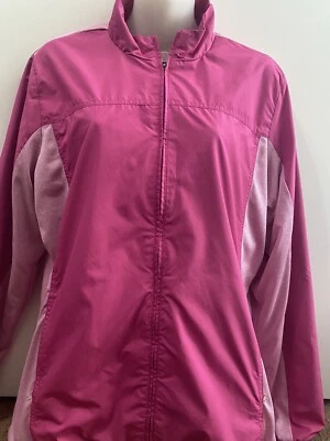 CHAQUETA ADIDAS CLIMAPROOF 3 RAYAS CREMALLERA COMPLETA TALLA EXTRA GRANDE LIGERA ROSA Foto 1 de 4