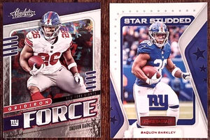 TWO SAQUON BARKLEY CARDS 2019 Absolute Gridiron Force & Rookies/Stars SS-SB - Picture 1 of 2
