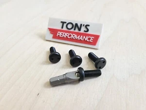 M6 Metric 6mm LED Light Bar Security Bolt Kit hardware anti theft Locking BLACK - Imagen 1 de 5
