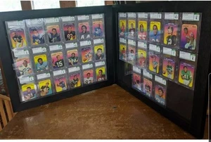 1970 Topps Super Glossy football complete set in custom frame Graded CSG - Picture 1 of 2