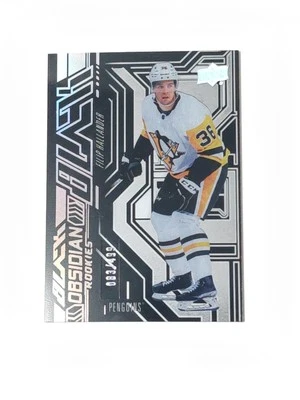 2022-23 Upper Deck Black Diamond Filip Hallander Obsidian Rookies Black /499 - Image 1 of 3