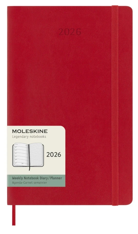 Moleskine 2026 Weekly Diary Planner Pocket Red (9x13 cm)