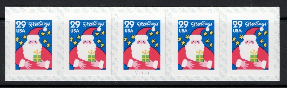 SCOTT#2873b, 29c SANTA, PNC5, PLT.#V1111.  VF & NH. - Image 1 of 2