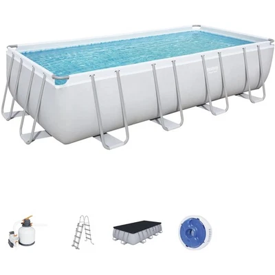 Bestway Stahlrahmenpool-Set Power Steel 549 cm x 274 cm x 122 cm Rechteckig - Bild 1 von 4