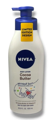 Loción corporal de manteca de cacao $Nivea piel seca a muy seca (16,9 fl. oz/500 ml) como se ve Foto 1 de 2