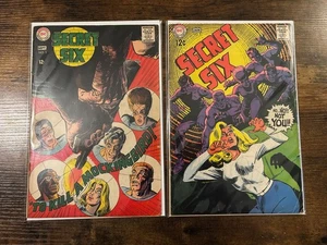 Lot of 2 Secret Six #3 5 DC Comics (1968-1969) Silver Age Giordano Sparling - Picture 1 of 3
