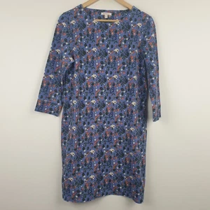 Vestido Barbour Para Mujer Reino Unido 12 Azul Everly Floral Fresa Jersey Informal - Imagen 1 de 16