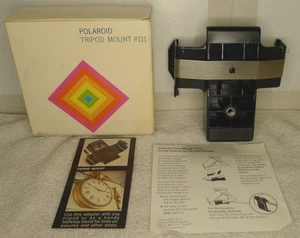 Fotocamera Polaroid SX-70 #111 supporto treppiede + scatola, foglio istruzioni e scheda aggiuntiva BB - Foto 1 di 8