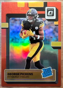 2022 Donruss Optic - George Pickens - Rated Rookie - Red Prizm /99 #223 - Picture 1 of 2