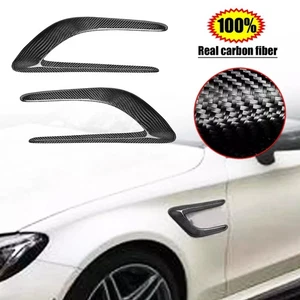 Carbon Fiber Side Fender Vent Cover For Mercedes Benz C-Class W205 C43 C63 AMG - Picture 1 of 13