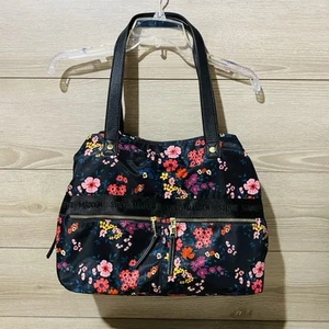 Steve Madden Floral Crossbody Shoulder Bag With Matching Pouch Black NWOT - Picture 1 of 11