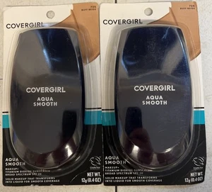 2x CoverGirl AquaSmooth Foundation Makeup, Buff Beige 725, SPF 20, 0.4 oz - Picture 1 of 2