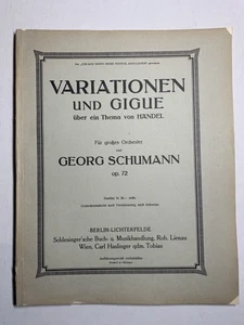 Noten. Schumann. Variationen und Gigue. Opus 72.  Partitur. - Picture 1 of 1