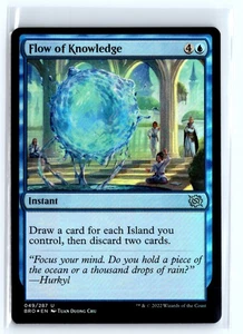 FOIL Flow of Knowledge 49 The Brothers' War – MTG Magic the Gathering Card - Picture 1 of 5