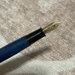Sheaffer 14k Goldfeder Füllfederhalter Vintage restauriert blau Handwerker - Bild 1 von 4