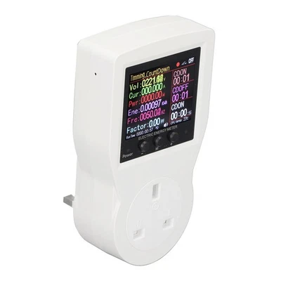 Plug In Power Energy Meter Voltage Amps Electricity Usage Monitor WiFi - Image 1 of 4