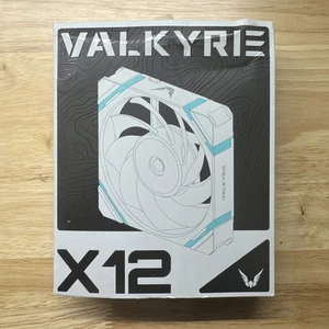 Valkyrie X12 Reverse PC Case Fan, 120mm, 2150 RPM, aRGB, PWM - White - Picture 1 of 2