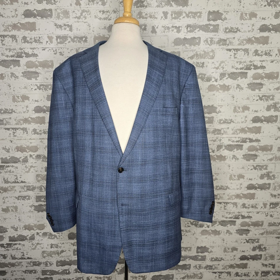 Abrigo deportivo Lauren Ralph Lauren para hombre 56XL azul ventana 2 botones ventilación central Foto 1 de 4