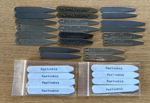 19 Pair Collar Stays: Paul Fredrick, David Donahue, Proper Cloth, Twillory, etc. - Picture 1 of 6