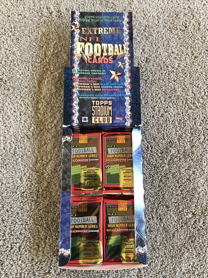 (21) 1994 TOPPS STADIUM CLUB EXTREME NFL FOOTBALL HIGH NUMBER SERIES PACKS - Image 1 of 1