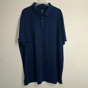 Reebok Poloshirt Herren 4XLT dunkelblau 2 Knöpfe - Bild 1 von 6