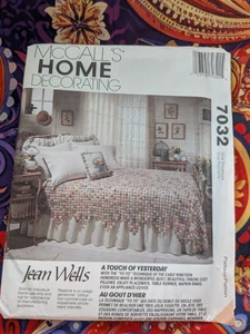 Unused Uncut McCall's Home Decorating Sewing Pattern 7032 Yo Yo Home Decor - Picture 1 of 1