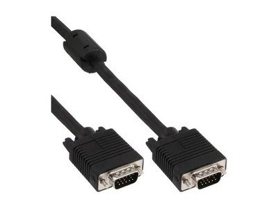 InLine Cavo S-VGA Sub-D 15pin HD maschio / maschio 0,5m ferrite 17805B - Immagine 1 di 2