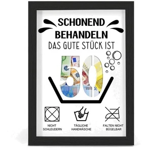 50 Geburtstag Geschenke Geldgeschenk Personalisierter Bilderrahmen Witzige De... - Bild 1 von 11