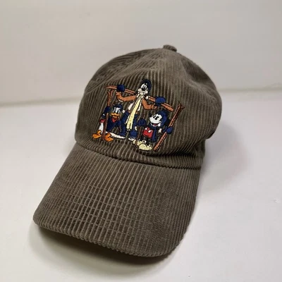 迪士尼灯芯绒棒球帽米奇·唐纳德·高飞刺绣绿色均码 — 第 1/4 张图片