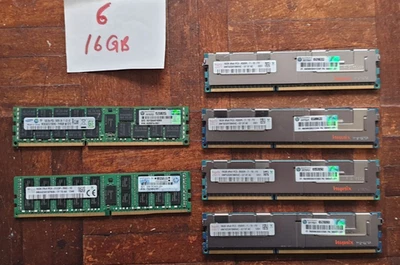 Job Lot 6 Desktop RAM DDR3 16GB / Mixed brands rams / mixed DDR /used - Image 1 of 4