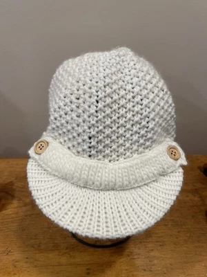 Gorra de Newsboy Route 66 tejida blanco roto Foto 1 de 4