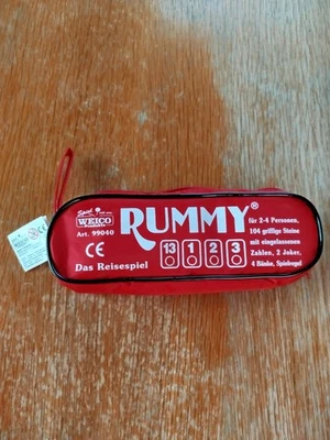 Rummy - Weico - Art. 99040 - rot ungespielt Spielsteine sind noch eingeschweißt - Bild 1 von 2