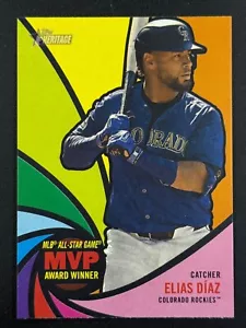 Elias Diaz 2024 Topps Heritage High Number Award Winners #AW-10 Colorado Rockies - Bild 1 von 2