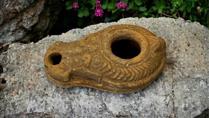 SEHR alte TALMUDIC Keramik Fettlampe Fettlampe Ägypten 2000 Jahre alt - Bild 1 von 14