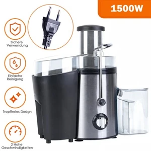 Zentrifugaler Entsafter Saftpresse Edelstahl Obstentsafter Juicer 1500W 65mm - Bild 1 von 18