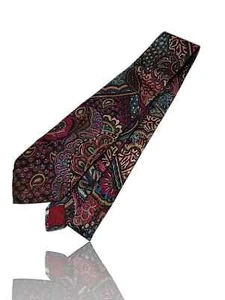 Cravatta vintage Boston Traders 3,5" x 58", multicolore art deco. 2.0 - Foto 1 di 5