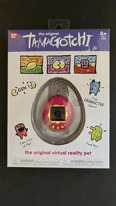 Bandai Tamagotchi 2020 Gen 1 Pink W/ Yellow Buttons Original Virtual Pet Game - Picture 1 of 2