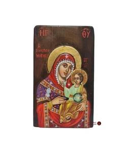 Hand painting Icon virgin Mary of Bethlehem from Holy land Jerusalem size20*17cm - Picture 1 of 6