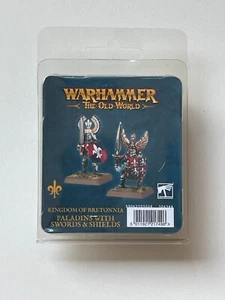 Bretonnian Paladins w/ Swords and Shields Warhammer The Old World OOP Metal Figs - Picture 1 of 2