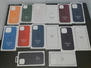 OEM Genuine Apple iPhone 12 13 14 PRO PLUS MAX Silicone Case Open box - U Pick!! - Picture 1 of 15