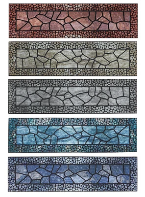 Stufenmatten 2er Set 24 x 90 cm Outdoor Gummi Treppenschutz witterungsbeständig - Bild 1 von 2