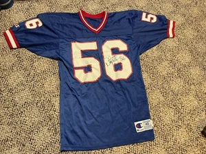 Vintage Darryl Talley New York Giants #56 Champion 40 NFL Football Jersey Auto’d - Picture 1 of 6