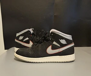 Nike Jordan 1 Gris Partícula Media Juvenil 7Y Zapatos Aire Negro 554725-060 - Imagen 1 de 11