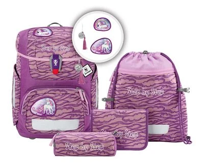 Step by Step Circle Schulranzen-Set 5-teilig Lovely Unicorn Nuala violett - Bild 1 von 4