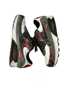 NIKE AIR MAX 90 SE REMIX PACK 2020 DB1967-100 sz 12 Sneakers Red Black Camo Shoe - Picture 1 of 7