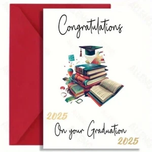 2025 Graduation Celebration Card with Envelope - Picture 1 of 2