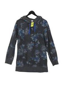 O'Neill Women's Hoodie XL Grey Floral Cotton with Elastane Pullover - Picture 1 of 6